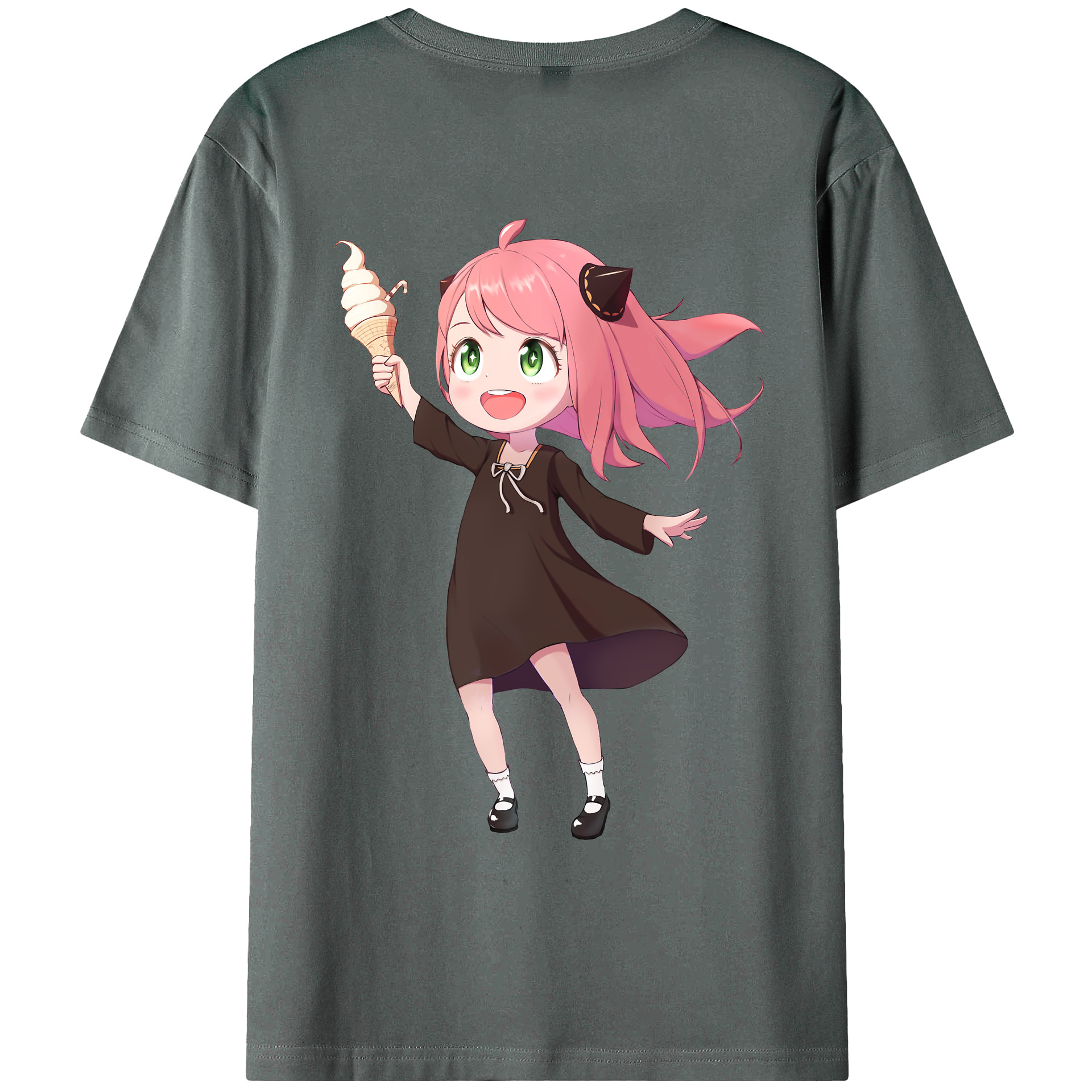（画像用） SPY×FAMILY间谍家家酒 綿100％ メンズ半袖Tシャツ（バックプリント） 通気性